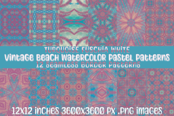 Download Vintage Beach Watercolor Pastel Patterns - Patterns Collection