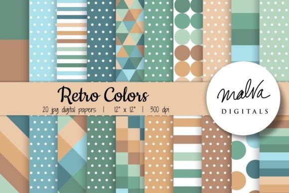 Download Retro Colors Geometric Patterns - Patterns Collection