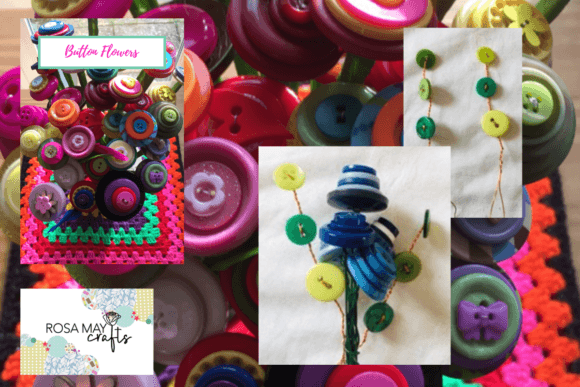 Download Button Flowers Free Pattern - Free pattern Collection