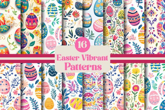 Download Easter Vibrant Patterns - Patterns Collection