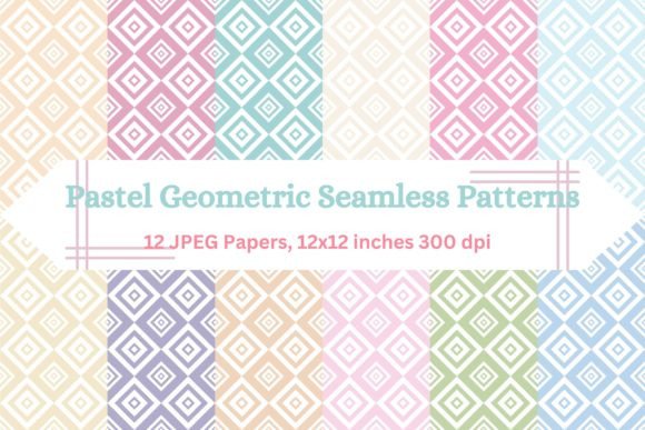 Download Soft Geometry: Seamless Pastel Patterns - Patterns Collection