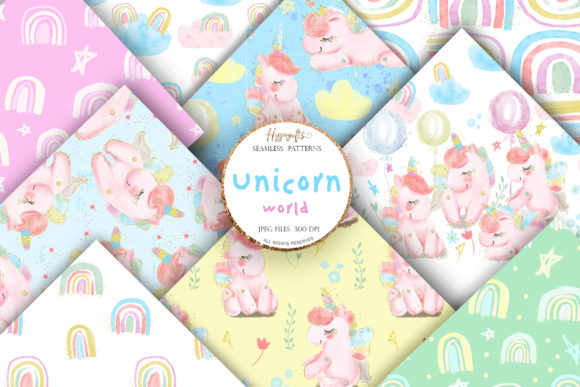 Download Unicorn Rainbow Patterns - Patterns Collection