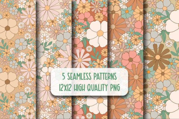 Download Boho Floral Seamless Repeating Patterns - Patterns Collection