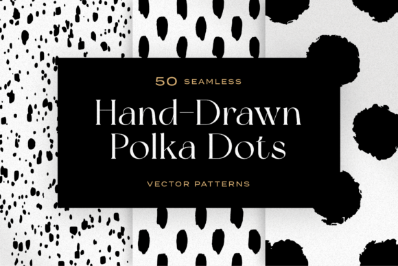 Download 50 Hand-Drawn Polka Dot Patterns - Patterns Collection