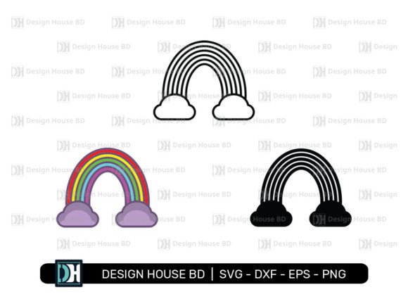Download Rainbow Icons with Clouds - Clouds Collection