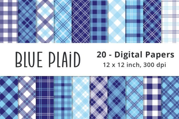 Download Seamless Blue Plaid Scrapbook Paper - Scrapbook paper Collection