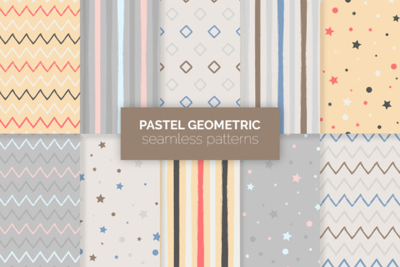 Download Pastel Geometric Seamless Patterns - Patterns Collection