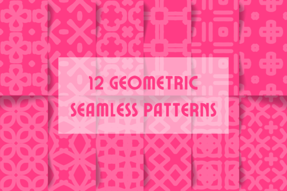 Download Pink Geometric Seamless Patterns - Patterns Collection