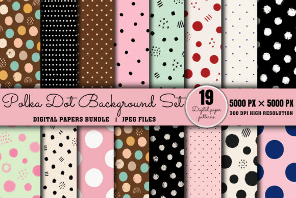 Download Polka Dot Background Set, Paper Patterns - Patterns Collection