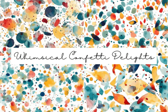 Download Whimsical Confetti Seamless Patterns - Patterns Collection