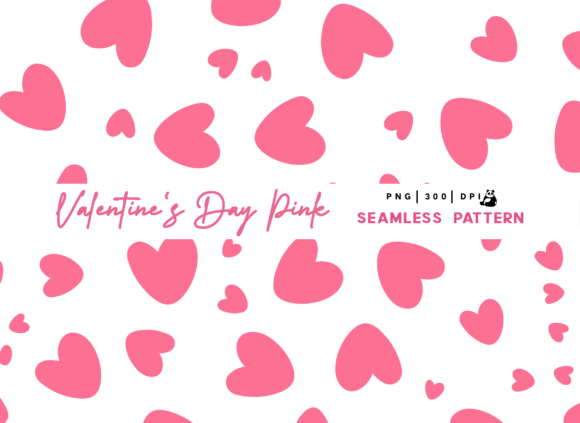Download Valentine Pink Seamless Pattern Png - Pink Collection