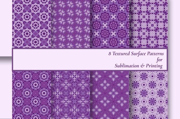 Download 8 Purple Geometric Seamless Patterns - Patterns Collection