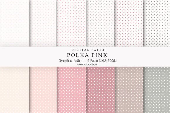 Download Polka Pink Digital Paper - Pink Collection