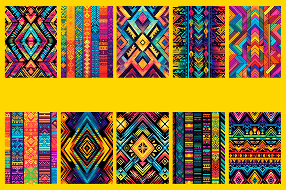 Download Aztec Rainbow Patterns - Patterns Collection