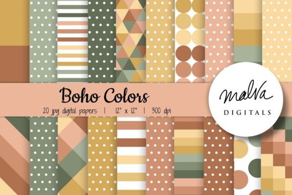 Download Fall Boho Colors Geometric Patterns - Patterns Collection