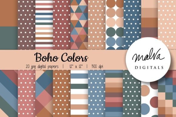 Download Dark Boho Colors Geometric Patterns - Patterns Collection