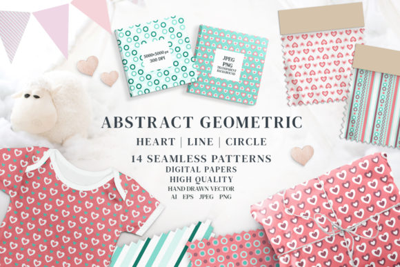 Download 14 Abstract Geometric Seamless Patterns. - Patterns Collection