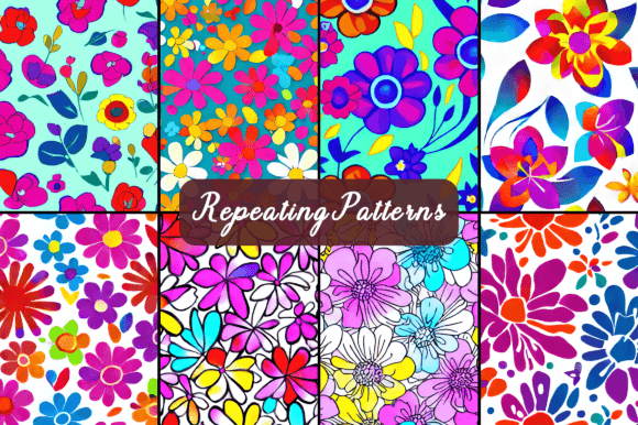 Download Flowers Art Seamless Repeating Patterns - Patterns Collection