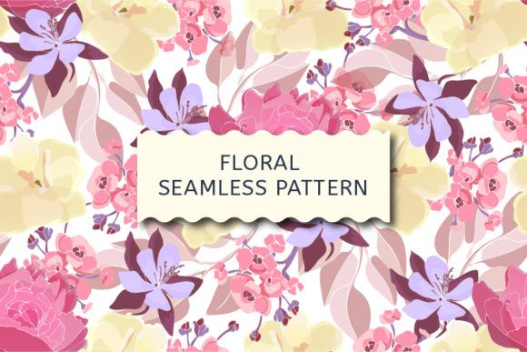 Download Floral Pattern. Pink, Yellow Flowers. - Pink Collection