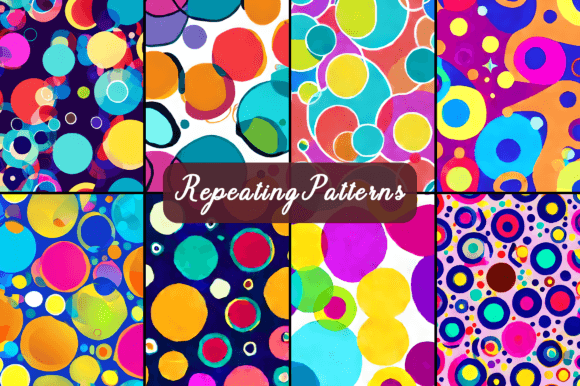 Download Boho Circles Seamless Repeating Patterns - Patterns Collection