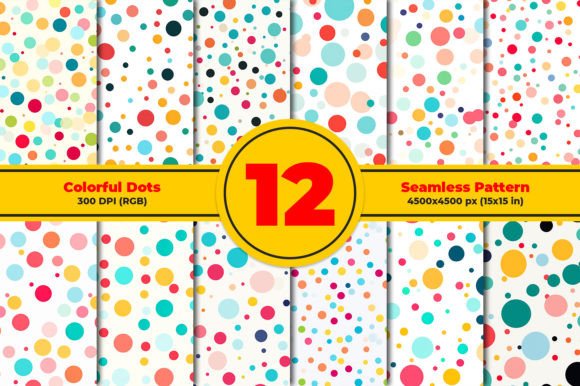 Download Colorful Dots Seamless Patterns - Patterns Collection