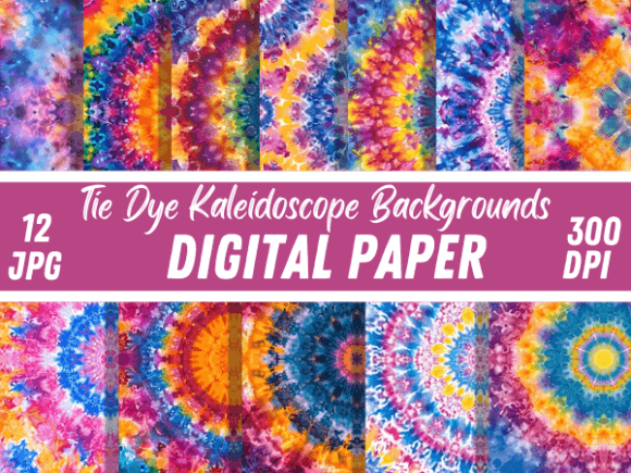 Download Tie Dye Kaleidoscope Vibrant Patterns - Patterns Collection