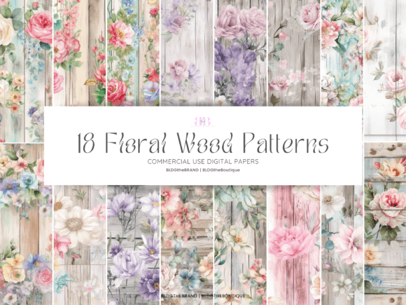 Download Floral Wood Seamless Repeating Patterns - Patterns Collection
