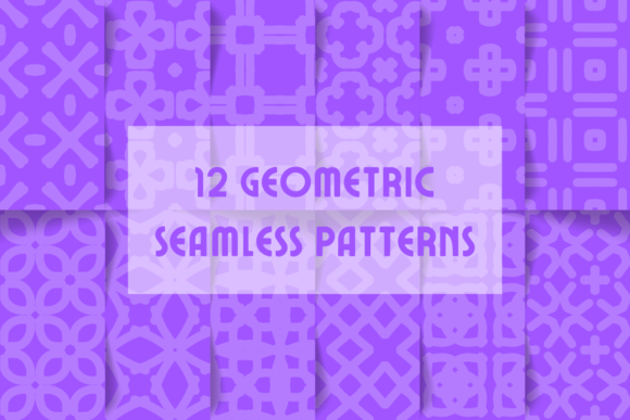 Download Purple Geometric Seamless Patterns - Patterns Collection