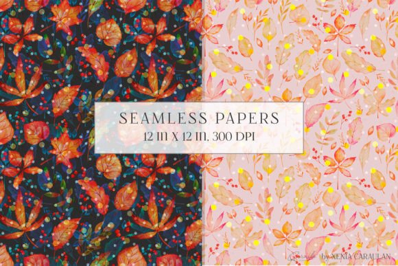 Download Autumn Seamless Patterns - Patterns Collection