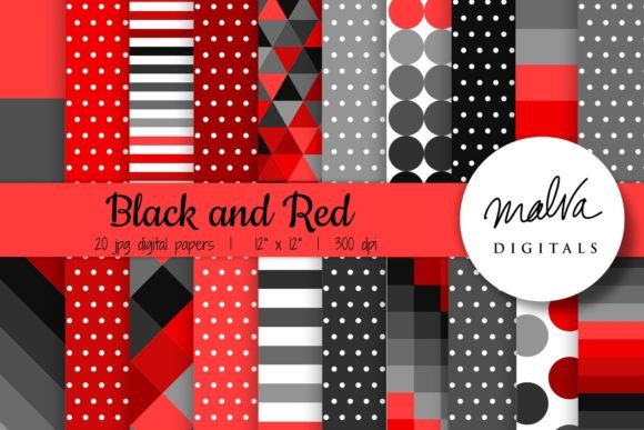 Download Black and Red Geometric Patterns - Patterns Collection